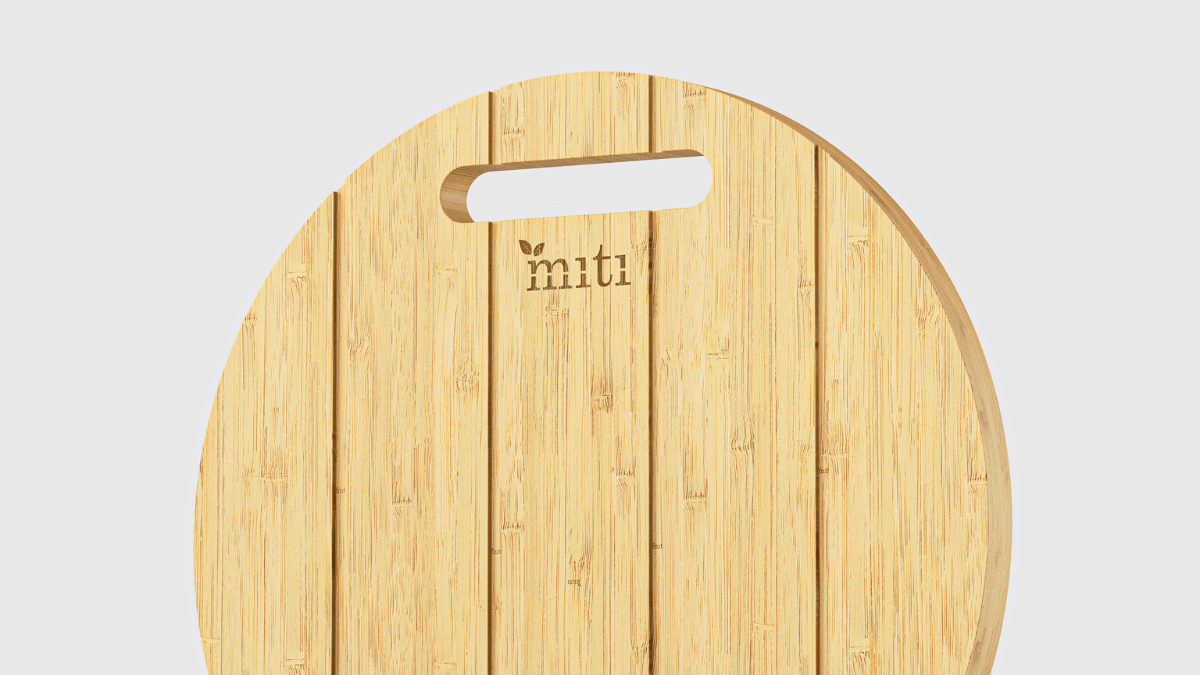 MITI bamboo chopping boards in traditional, curved, semi-curved and round shapes