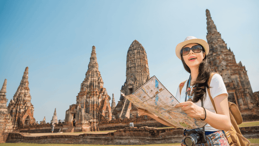 Traveler in Thailand Ayutthaya Tourist