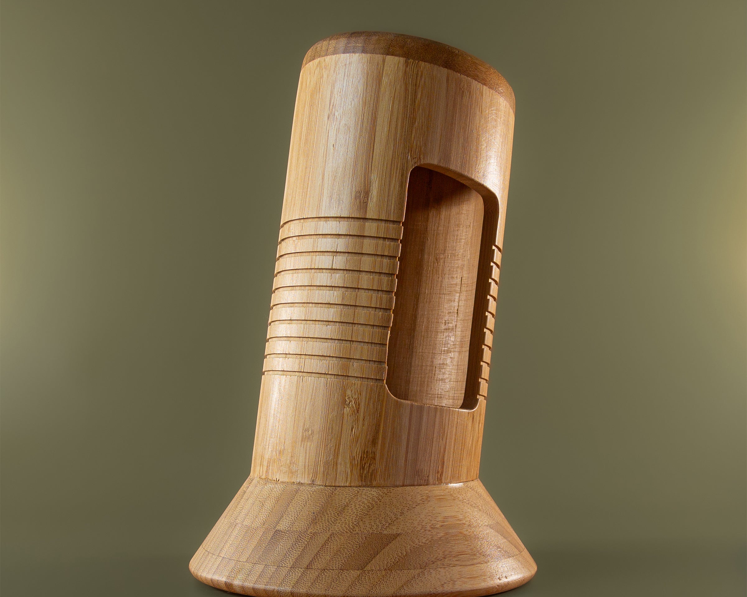 MITI bamboo knife block for organised kitchen knife storage