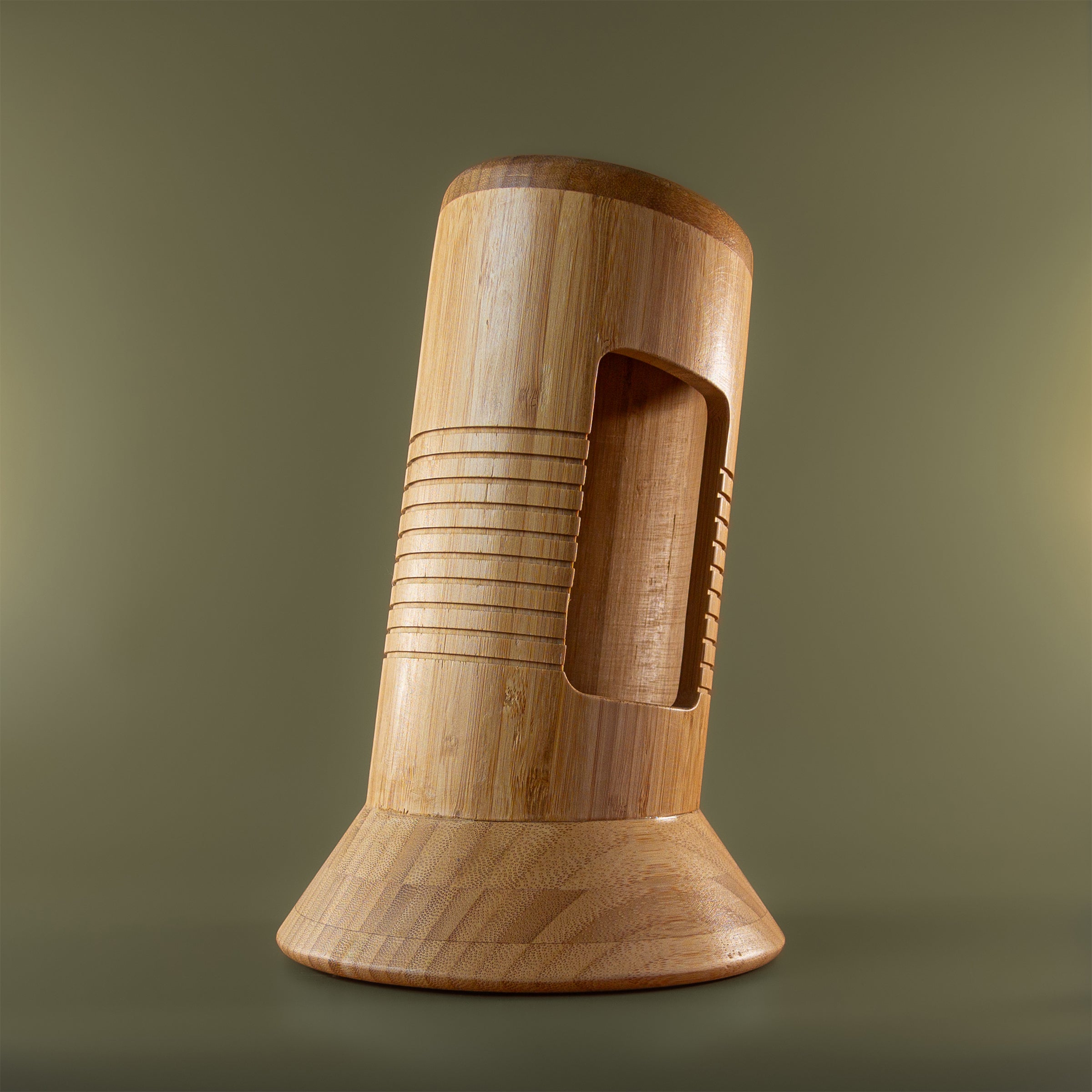 MITI bamboo knife block for organised kitchen knife storage