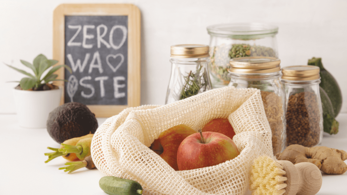 Sustainable lifestyle concept in the kitchen
