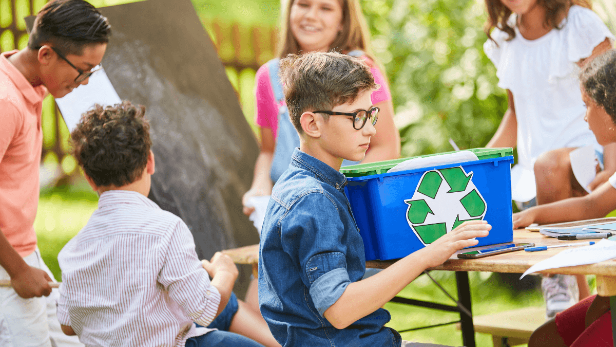Children Learn about Sustainability and Environmental Protection at a camp