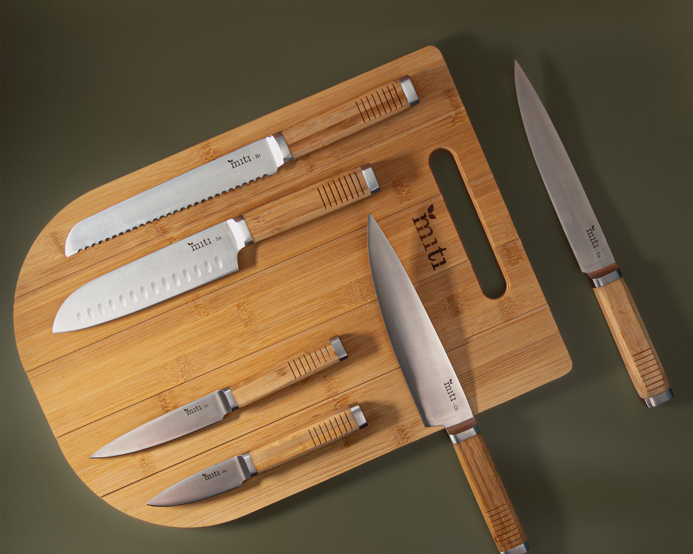 MITI set of six bamboo knives for a practical kitchen gift guide