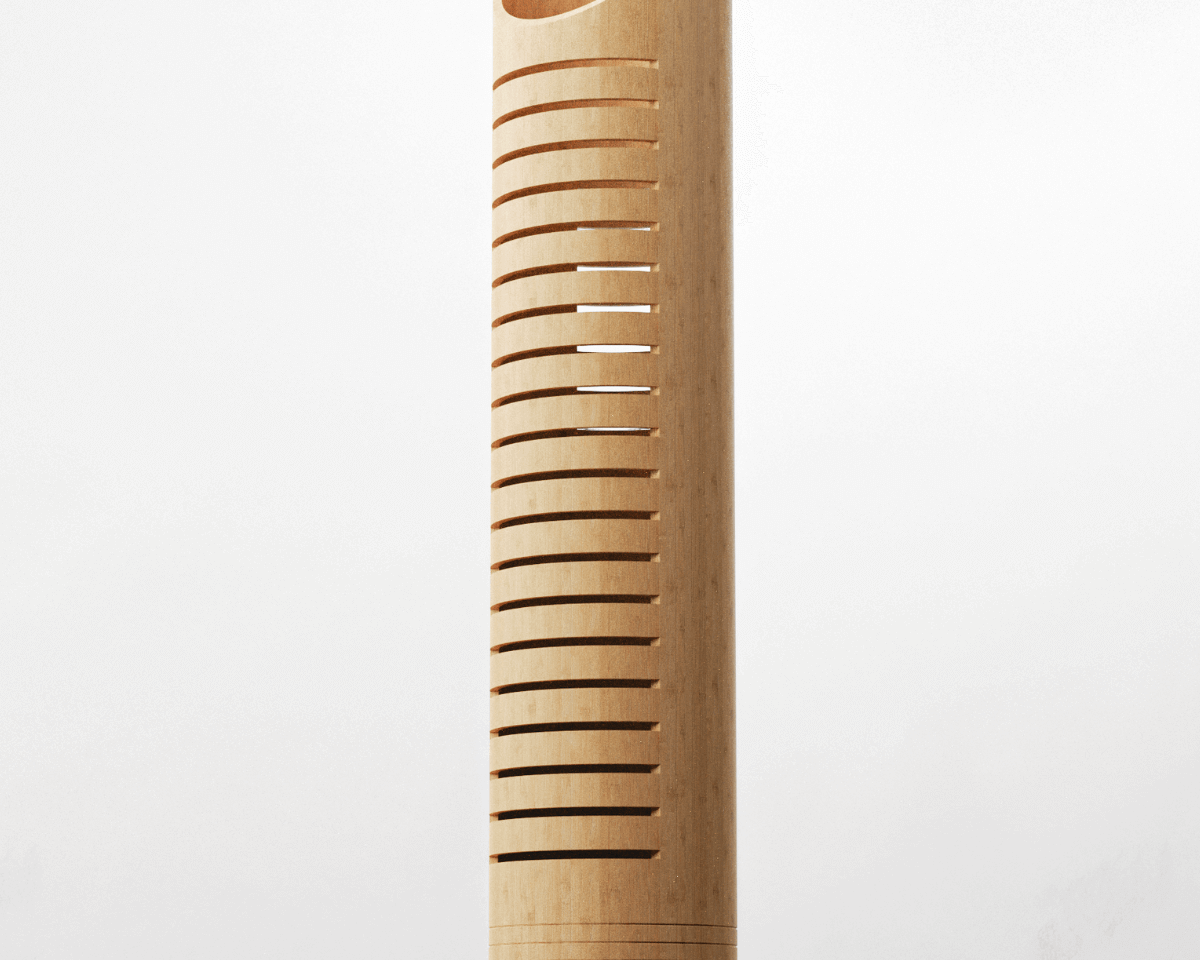 Full product shot of Bamboo Floor Lamp by MITI Life