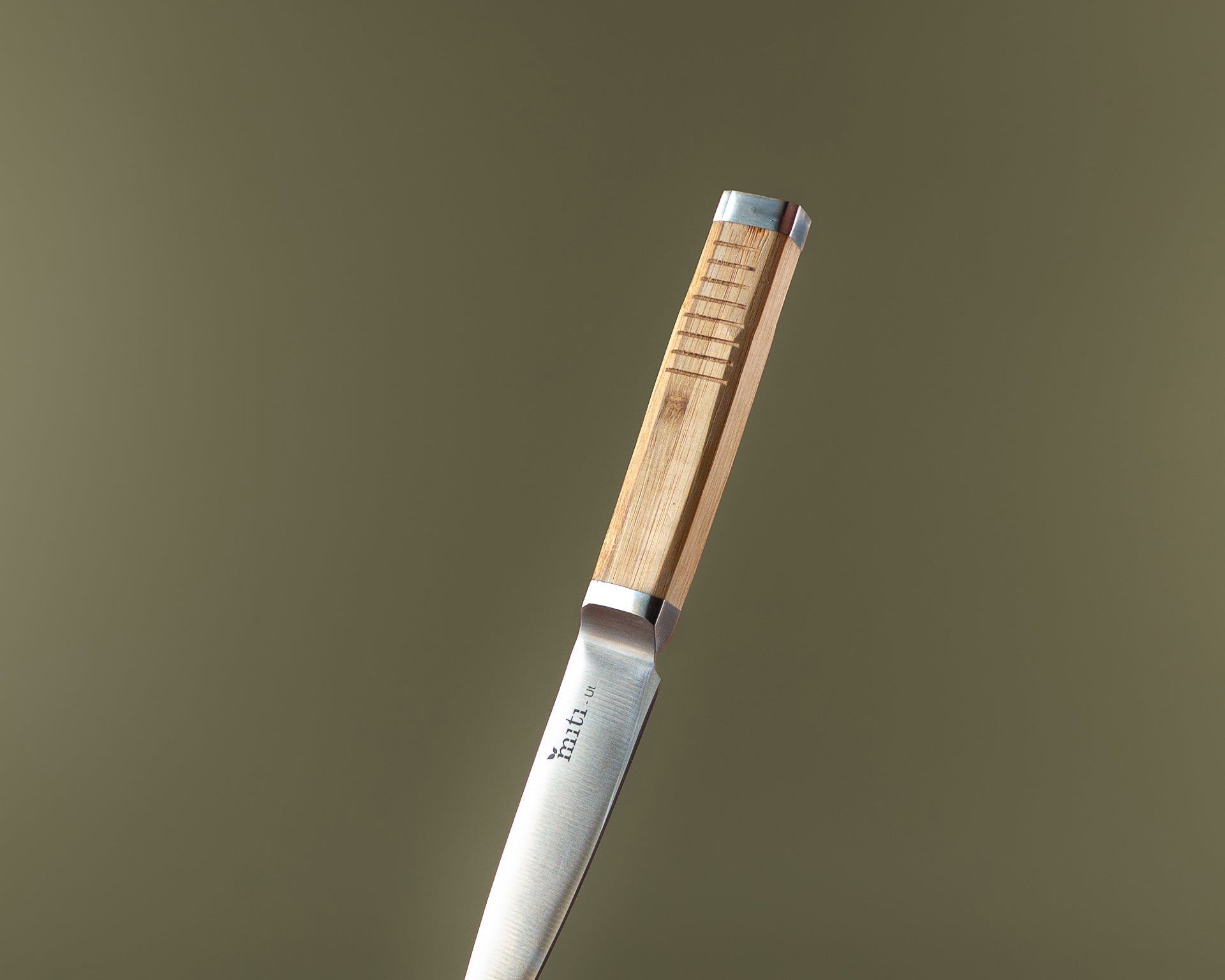 MITI bamboo-handle kitchen knife for bread preparation