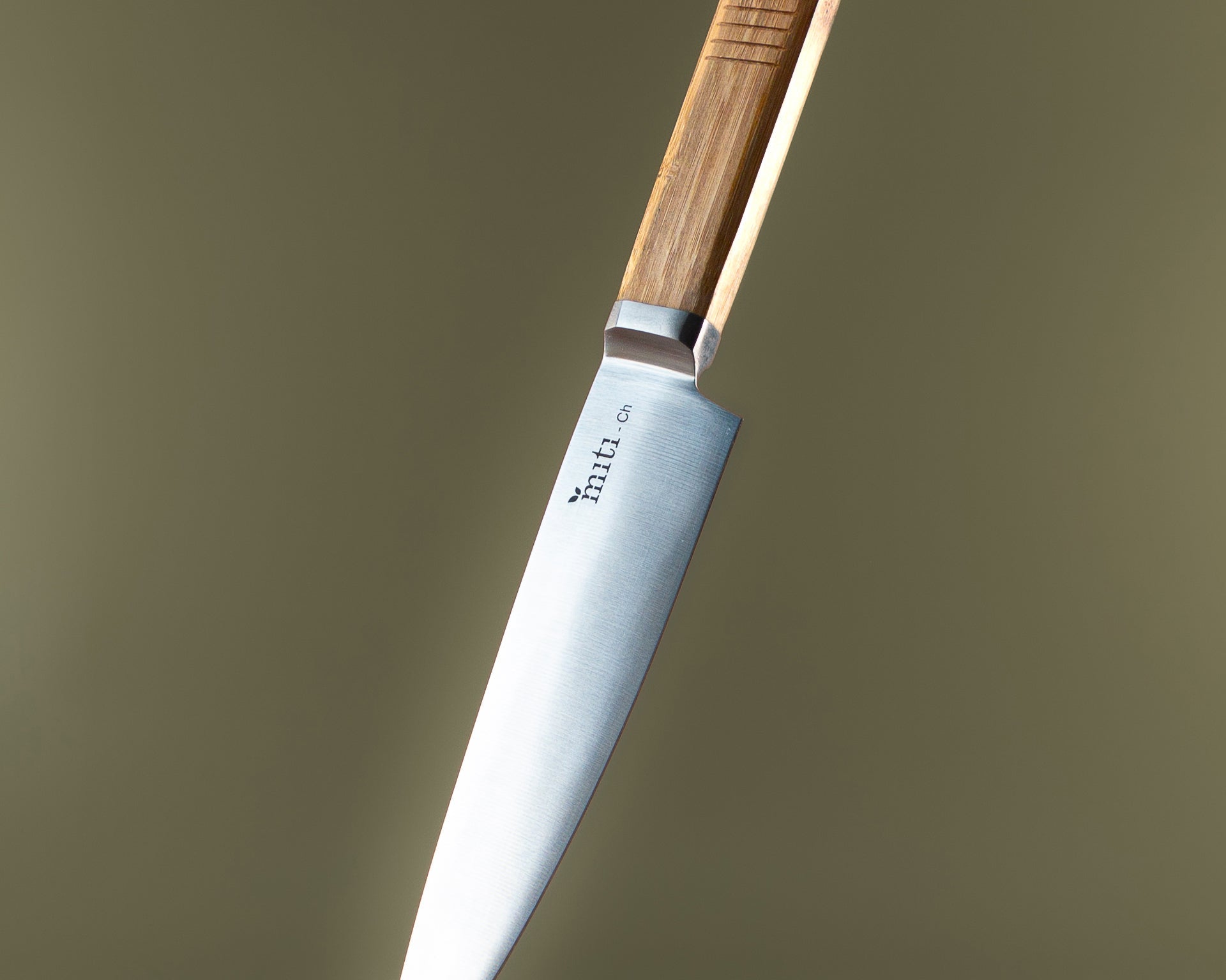 MITI bamboo-handle kitchen knife for a first-home kitchen setup