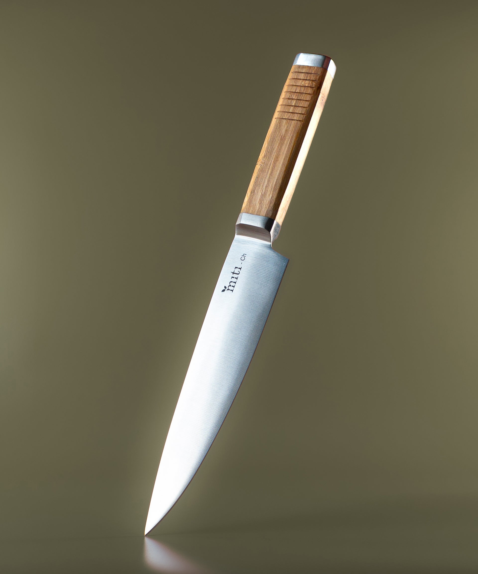MITI bamboo-handle kitchen knife for a first-home kitchen setup