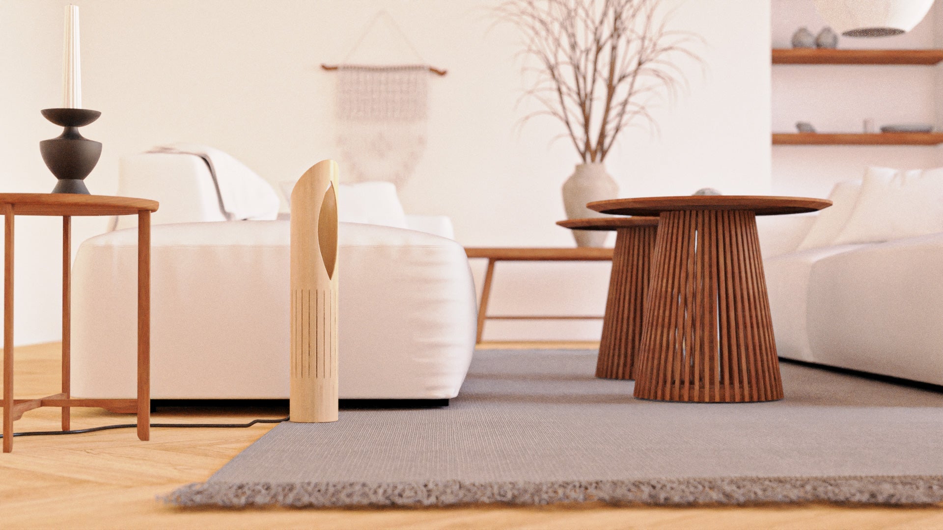 MITI lamp in a bright home interior