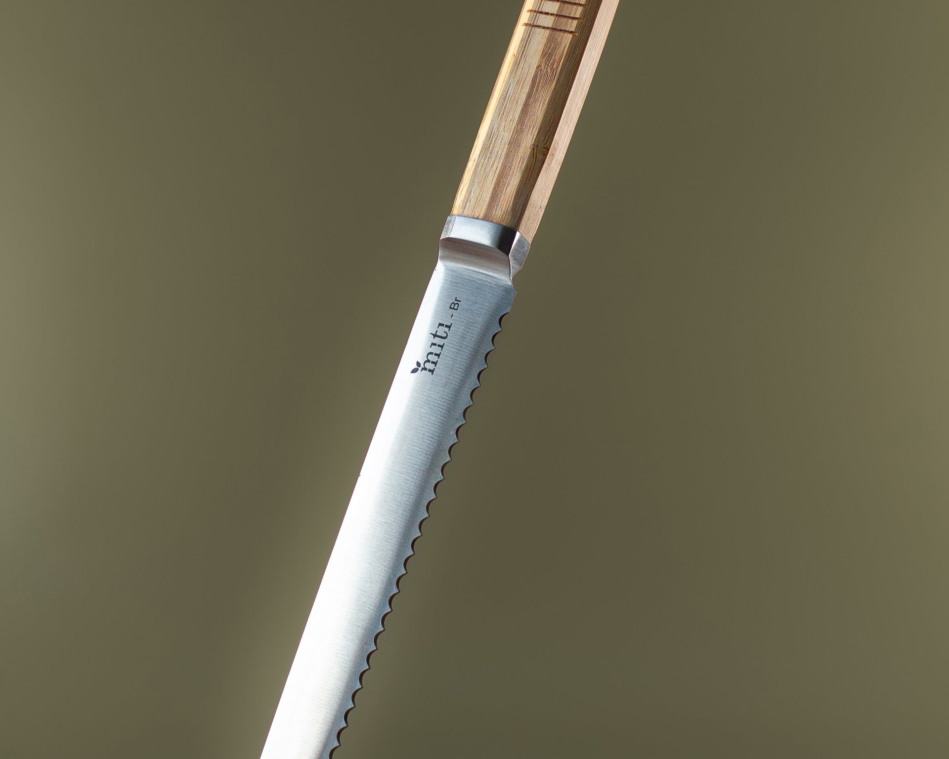MITI bamboo-handle utility knife for everyday food preparation