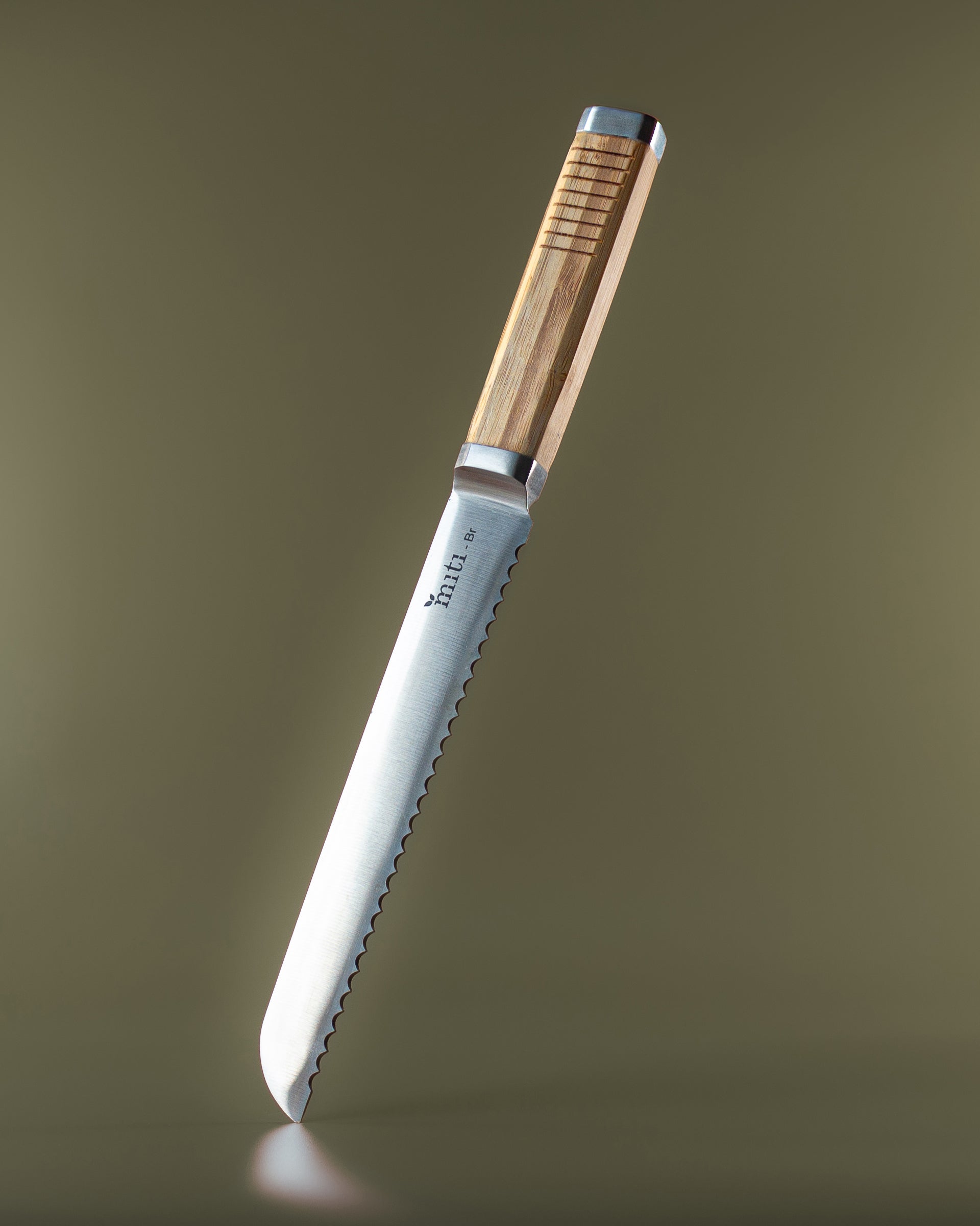 MITI bamboo-handle utility knife for everyday food preparation