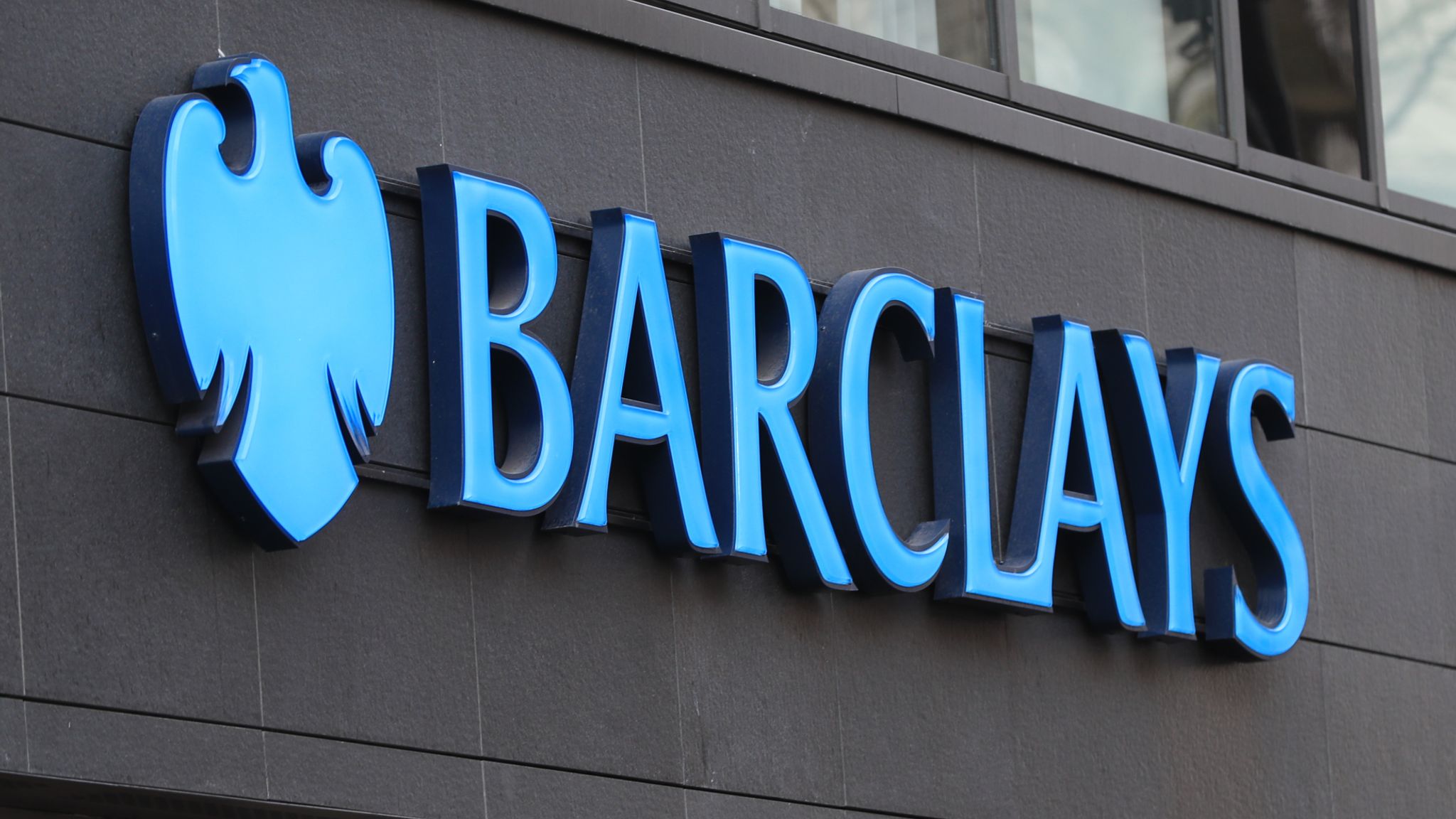 Barclays bank sign representing corporate net-zero commitments in the UK