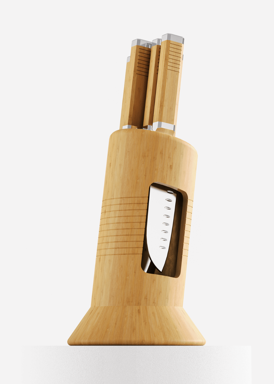 Stylish knife holder set made  in bamboo