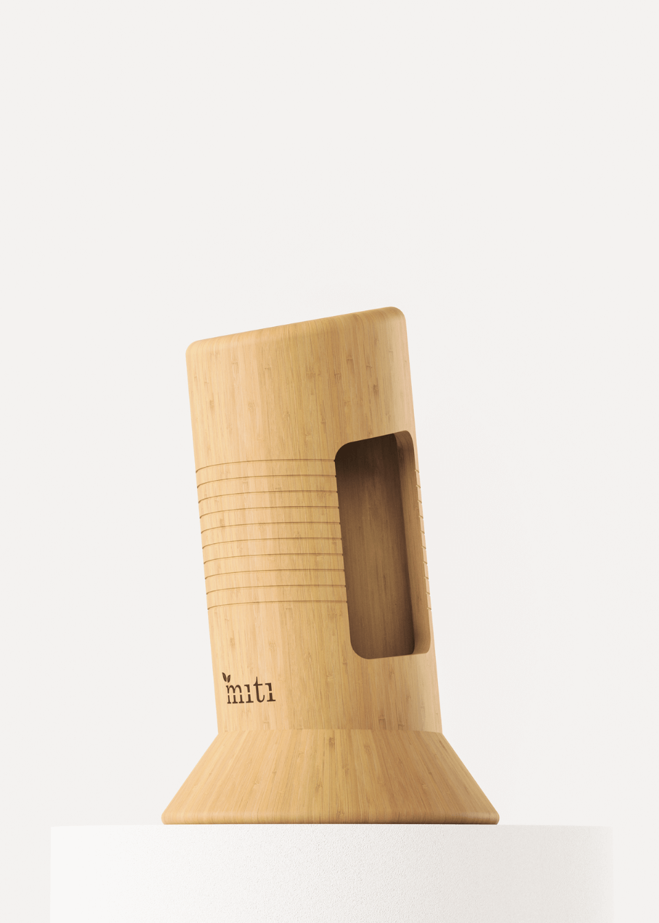 Bamboo block for knives by MITI Life ltd