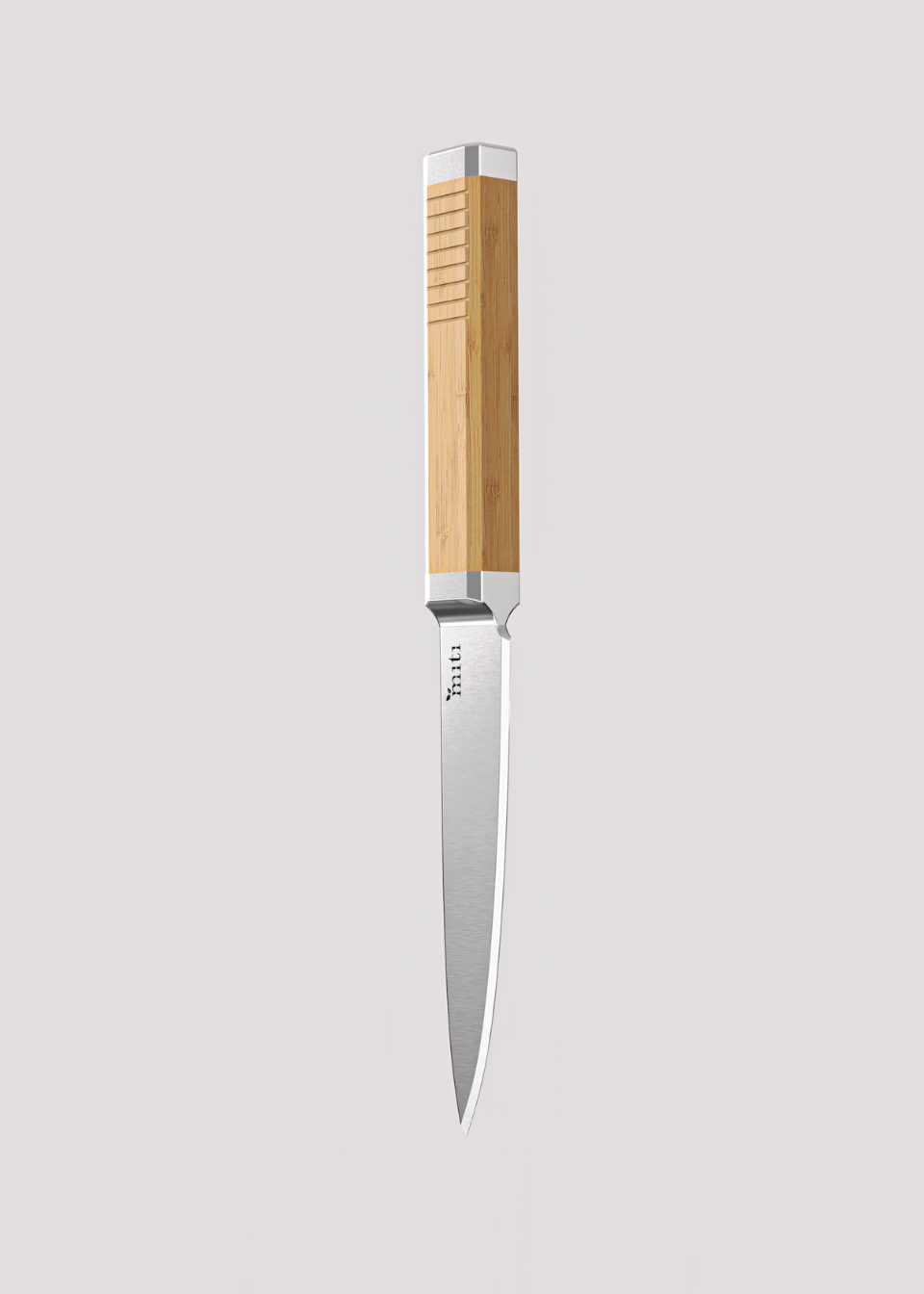 Modern bamboo knife small in white back ground