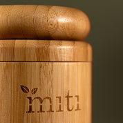 Bamboo Water Bottle with Based Screw Top