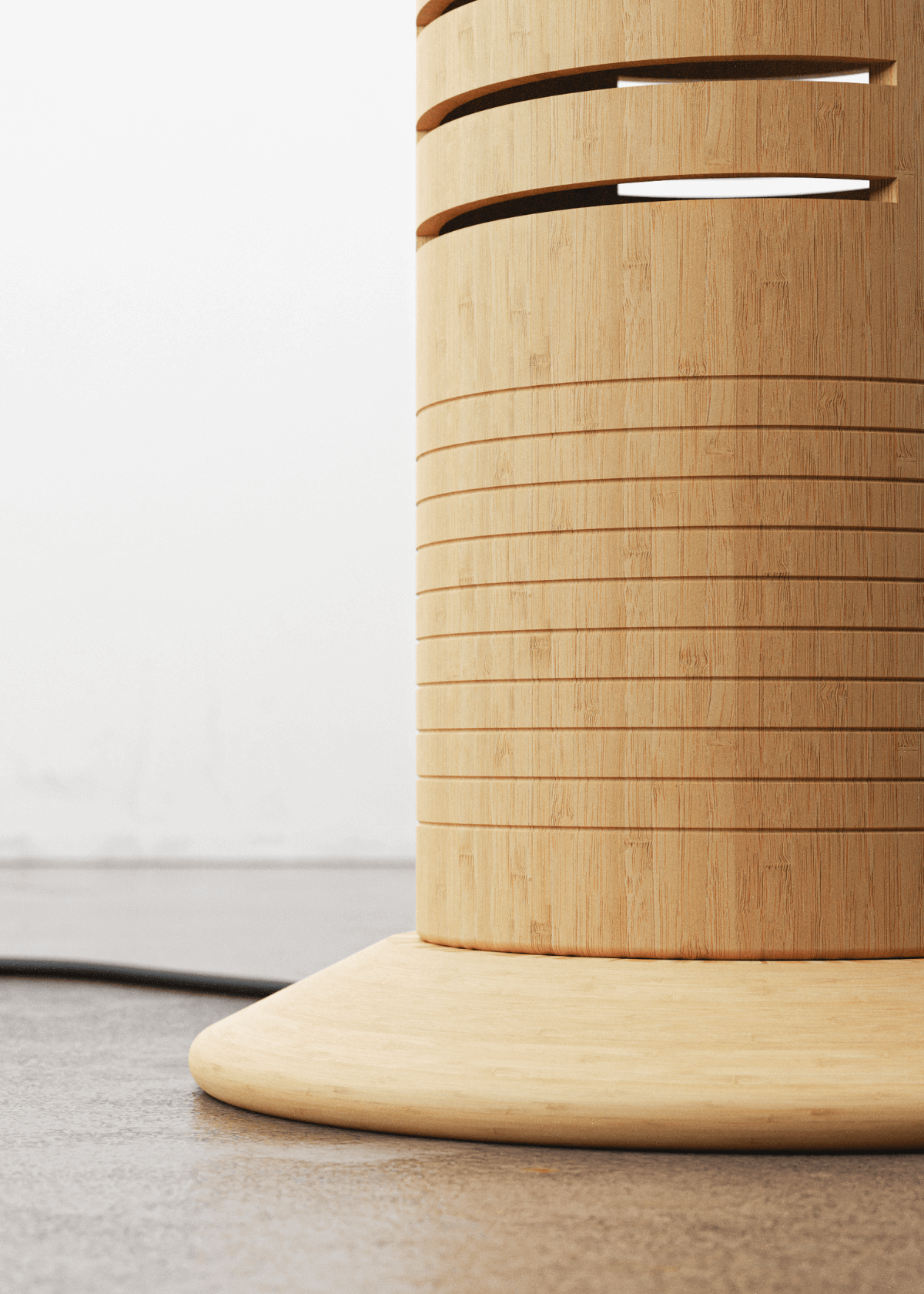 product base shot of bamboo floor lamp by miti life