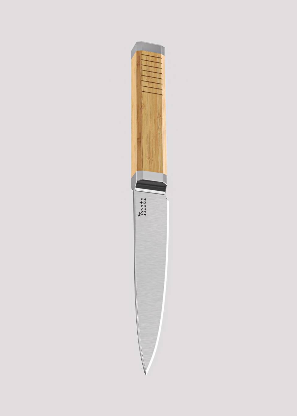 focused captured photo of utility knife with bamboo handle by MITI Life
