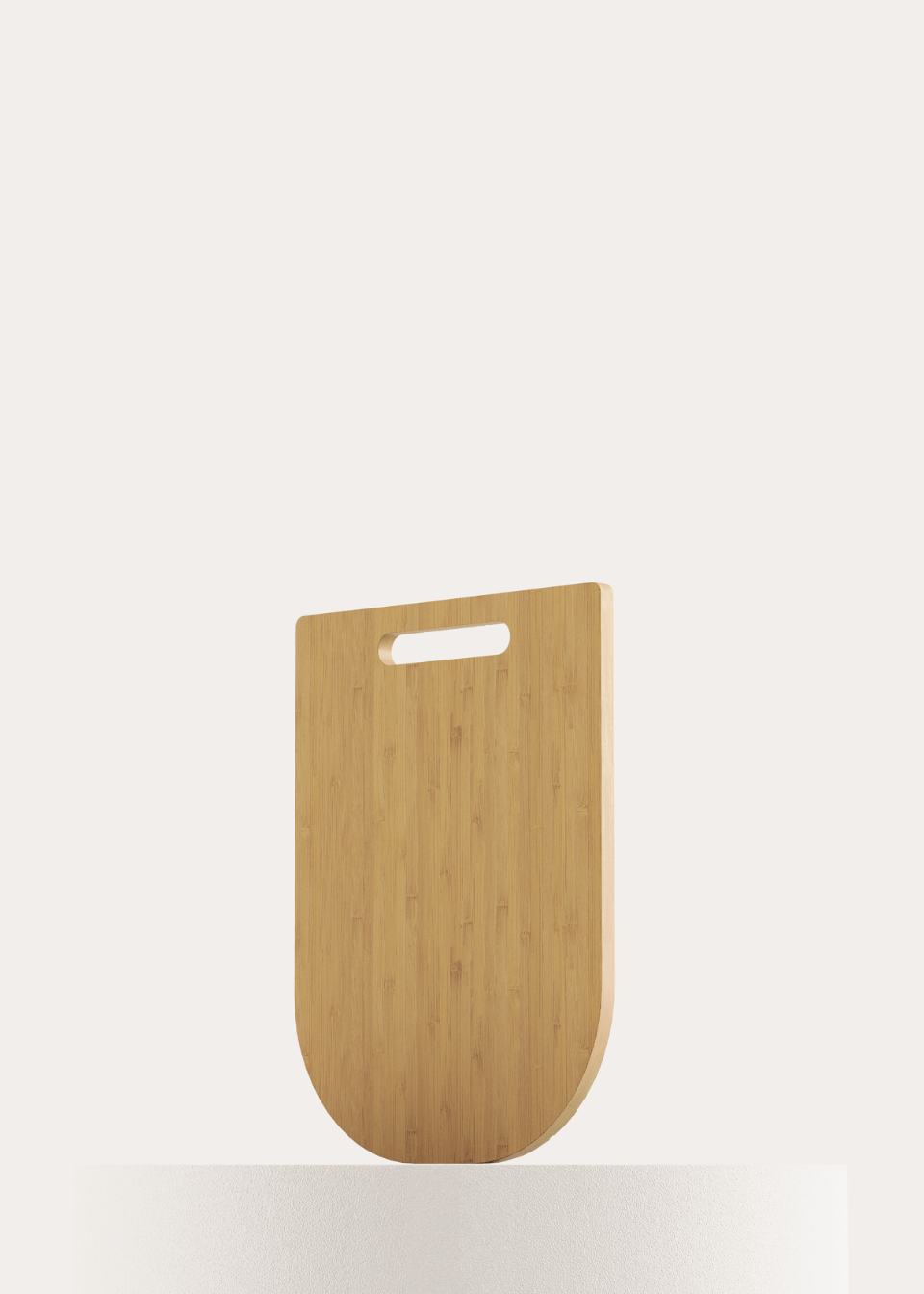 Back of Semi Curved Bamboo Chopping Board by MITI Life