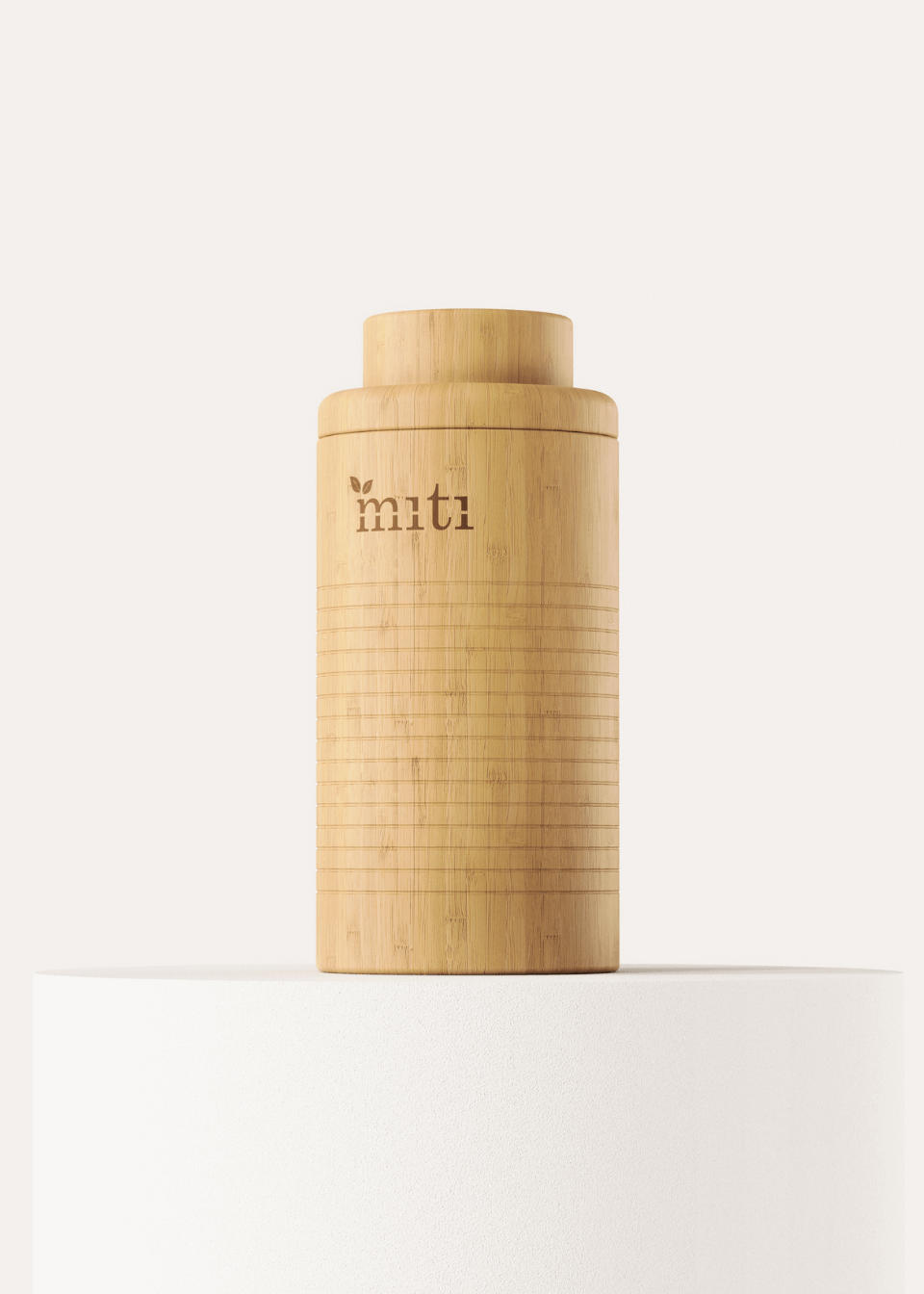 500ml Bamboo Water Bottle in Standard Cap by MITI Life